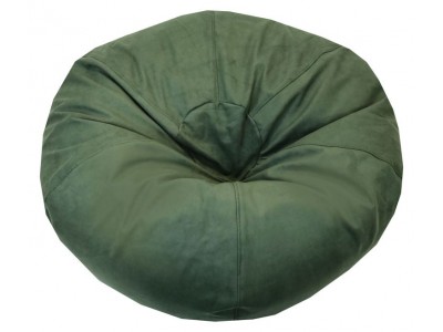 ПУФ Барбарон XL голяма ябълка Royal Deluxe (тъмно зелен/италианска мебелна дамаска)